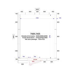 Chambre Froide Professionnelle - Hauteur 2200 mm - Combisteel