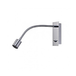 Luminaire Center Applique avec liseuse Winslow Chrome poli 1 ampoule 14,5cm Coloris : Chrome poliNombre d'ampoules : 1Type d'ampoule : LED intégréPuissance Max en Watts (W) : 3Ampoules incluses : Oui intégréIP20Température de couleur LED en Kelvin