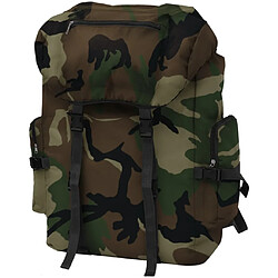 vidaXL Sac à dos en style d'armée 65 L Camouflage 