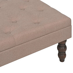 Avis vidaXL Tabouret Marron 60x60x36 cm Polyester