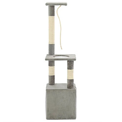 Acheter Arbre à chat avec griffoirs,niche pour chat en sisal 109 cm Gris -MN72606