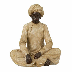 Paris Prix Statue Déco en Résine Indien Assis 22cm Beige 