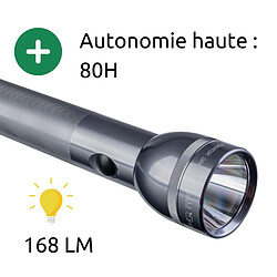 Lampe torche LED ST3 - IPX4 - 3 piles LR20 D - 213 lumens - 31cm - Gris - Maglite