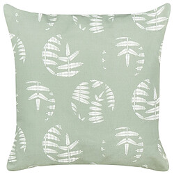 Acheter Beliani Lot de 2 coussins d'extérieur à motif de feuilles verts 45 x 45 cm ALASSIO