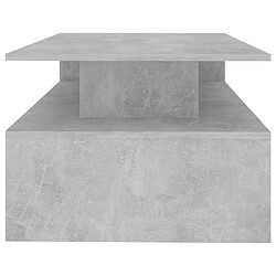 Acheter vidaXL Table basse Gris béton 90x60x42,5 cm Bois d'ingénierie