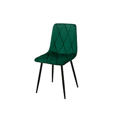 Chaise Romimex Vert Velours Métal 45 x 89 x 55 cm