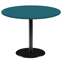 Restootab Table Ø120cm - modèle Rome bleu de prusse