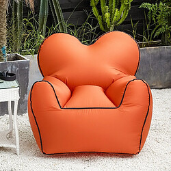 Wewoo Fauteuil Haricot gonflable de sofa imperméable à l'eau simple d'humidité extérieure portative extérieuretaille 60x70x60cm orange pas cher