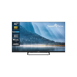 Smart Tech 40FN01V Full HD LED TV 40 Pouces (101cm) Triple Tuner Dolby Audio H.265 3xHDMI, 2xUSB Téléviseur non connecté Smart Tech 40 pouces, téléviseur LED FHD 40FN01V, 60 Hz Résolution 1920*1080 3HDMI, 2 USB CI+; Dolby audio Compatible support mural: vesa 200*200