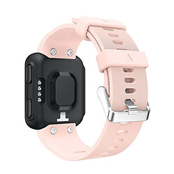 Wewoo Bracelet pour montre connectée Dragonne Sport en silicone Garmin Foreruuner 35 Rose pâle