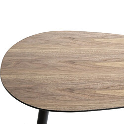 Atmosphera, Createur D'Interieur Duo de table basses en MDF effet bois de Noyer - Marron