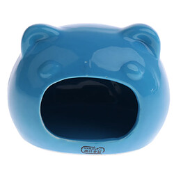 hamster lit ours forme confortable dormir petit animal animal de compagnie bleu # 1