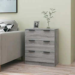 Maison Chic Buffet,Meuble de Rangement,commode pour salon,Cuisine Sonoma gris 60x30x70 cm Bois d'ingénierie -MN50453