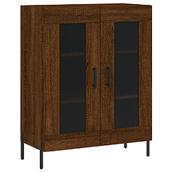 Maison Chic Buffet,Meuble de Rangement,commode pour salon,Cuisine chêne marron 69,5x34x90 cm bois d'ingénierie -MN76106