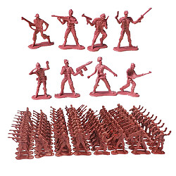 Plastique 4,5 Cm Soldat Posture Statue Modèle Kits Jouets Collectibles Enfants Cadeaux Rouge pas cher