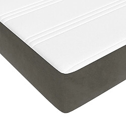 Acheter vidaXL Matelas de lit à ressorts ensachés 140x210x20 cm velours