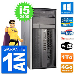 PC Tour HP Compaq Pro 6300 CMT Intel i5-2400 RAM 4Go Disque 1To Windows 10 Wifi - Occasion