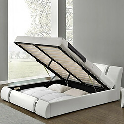 Avis Meubler Design Ensemble Matelas Sommier Coffre Blanc 140 Nova