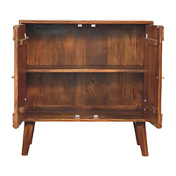 Acheter Artisan Furniture Cabinet en bois massif noyer avec 3 tiroirs, rangement salon