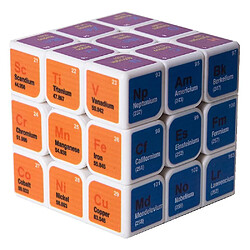 Universal Chimie 3 × 3 × 3 Magic Cube Puzzle Jouet pour la formation du cerveau White Magic Cube 