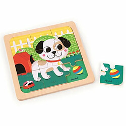 Ludendo Puzzle en bois 9 pièces chien Titus