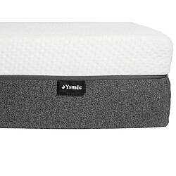 Vente-Unique Matelas 90 x 190 cm mousse HD 7 zones et accueil mémoire de forme déhoussable ép.25cm - RIAU de YSMÉE pas cher