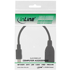 Avis Câble adaptateur USB USB OTG InLine® Micro-B mâle vers USB A femelle 0,15 m