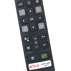 GUPBOO Télécommande Universelle de Rechange pour TCL android TV télécommande 50P65