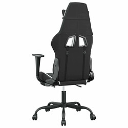 Maison Chic Chaise de jeu, Chaise gaming avec repose-pied, Fauteuil gamer,Chaise de Bureau Noir et blanc Similicuir -GKD87586 pas cher