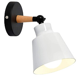 Stoex Applique Murale Créative Luminaires Moderne E27 Edison Industrielle en Métal Loft Lampe Blanc, Rétro Lampe de mural Cage Métal Wall Light Salle à Manger Salon Chambre Couloir Ba