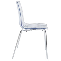 Declikdeco Chaise Design Transparente OLYMPIE