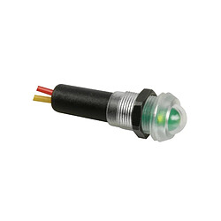 Perel Voyant led vert 12v resistant a l'eau - boitier noir