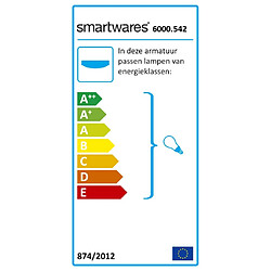 Acheter Smartwares Plafonnier 40x40x10 cm Blanc