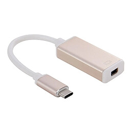 Wewoo Câble argent pour MacBook 12 pouces, Chromebook Pixel 2015, Tablette Tactile Nokia N1, Longueur: Environ 10cm adaptateur USB-C / Type-C 3.1 à Mini Display