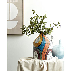 Beliani Terre cuite Vase décoratif 38 cm Multicolore PUTRAJAYA