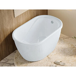 Vente-Unique Baignoire sabot - 165 L - 120 x 75 x 65 cm - Blanche - PICCOLA