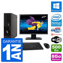 PC Fujitsu E910 DT Ecran 27" Intel G630 RAM 8Go Disque 500Go Windows 10 Wifi · Occasion 