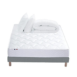 Avis Idliterie Pack ASTRE Ensemble Matelas Ressorts + Sommier + Couette + Oreillers - Made in France