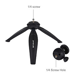 Acheter Wewoo Support de trépied en plastique avec poche pour 20cm et rotule à 360 degrés téléphones intelligentsGoProappareils photo DSLR Noir