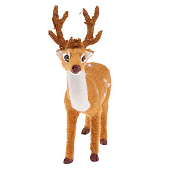 renne de noël wapiti cerf figurine ornement décor à la maison jouet cadeau 16cm