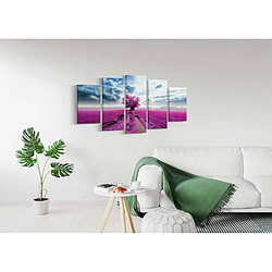 HOMEMANIA Tableau De Wall - 5 pièces - Nature et paysages - par salon, pièce - Multicouleur en Polyester, Bois, 100 x 2 x 60 cm