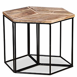 Avis Maison Chic Table basse,Table Console Table d'appoint, Table pour salon Bois de manguier massif 56x48x40 cm -MN68791