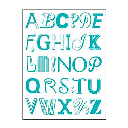 Stickers """"Alphabet"""" 50x70cm Bleu 