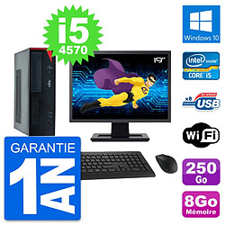 PC Fujitsu E520 DT Ecran 19" Intel i5-4570 RAM 8Go Disque 250Go Windows 10 Wifi · Occasion 