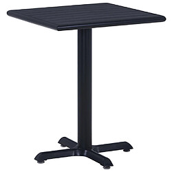 vidaXL Table de jardin Noir 60x60x75 cm