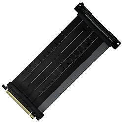 Universal Studio Canal Video Gie Cooler Master MasterAccessory Cable Riser PCIe 4.0 x16 200mm V2 - Cable TPE Ultra-Flexible avec protection EMI, Slots PCI Renforces, Connecteurs Plaques Or, Boitier de Protection ABS - Noir