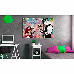 Paris Prix Tableau Imprimé Rainbow Brick - Banksy 80 x 120 cm