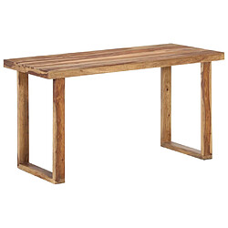 vidaXL Table de salle à manger 140x70x76 cm Bois solide 