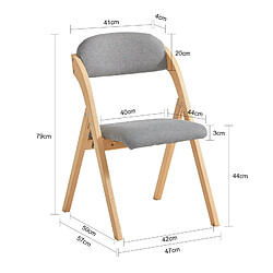 Acheter SoBuy FST92-N Chaise Pliante en Bois avec Assise et Dossier Rembourrés Fauteuil Chaise pour Cuisine, Bureau