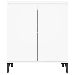 Maison Chic Buffet,Meuble de Rangement,commode pour salon,Cuisine Blanc 60x35x70 cm Aggloméré -MN39891 pas cher